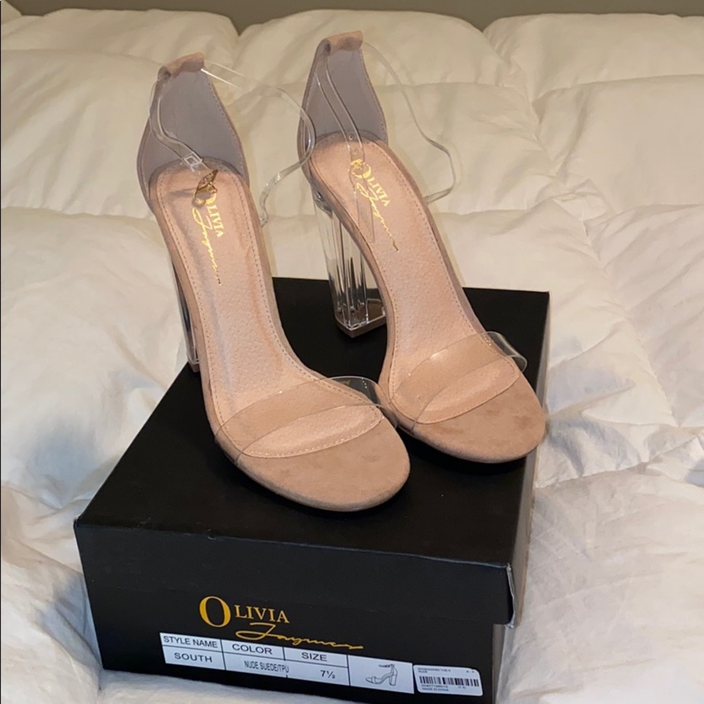 Forever 21 “Olivia” Acrylic High Heels